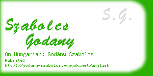 szabolcs godany business card