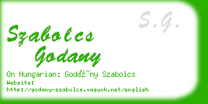 szabolcs godany business card